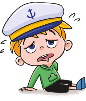 Oskar Küste erschöpft