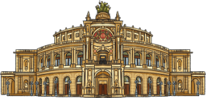 Dresden Semperoper Grafik