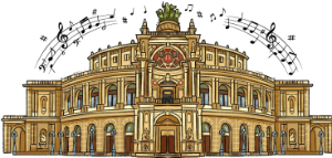 Dresden Semperoper Musik Grafik
