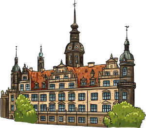 Dresden Residenzschloss Grafik