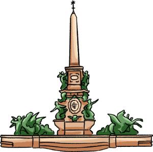 Leipzig Augustusplatz Grafik