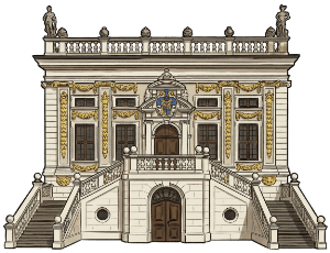 Leipzig Alte Börse Grafik