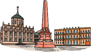 Potsdam Alter Markt Grafik