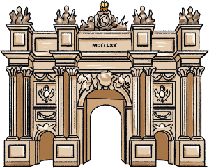 Potsdam Brandenburger Tor Grafik