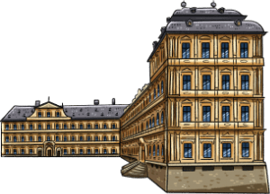 Bamberg Neue Residenz Grafik