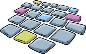 Leipzig Nikolaikirche Leuchtsteine Grafik