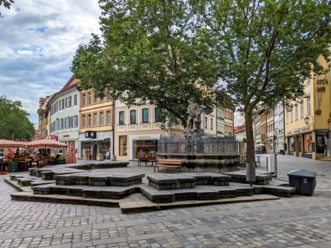 Bamberg Grüner Markt Neptunsbrunnen